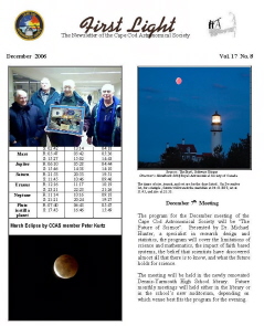 Click to find the latest First Light our monthly newsletter